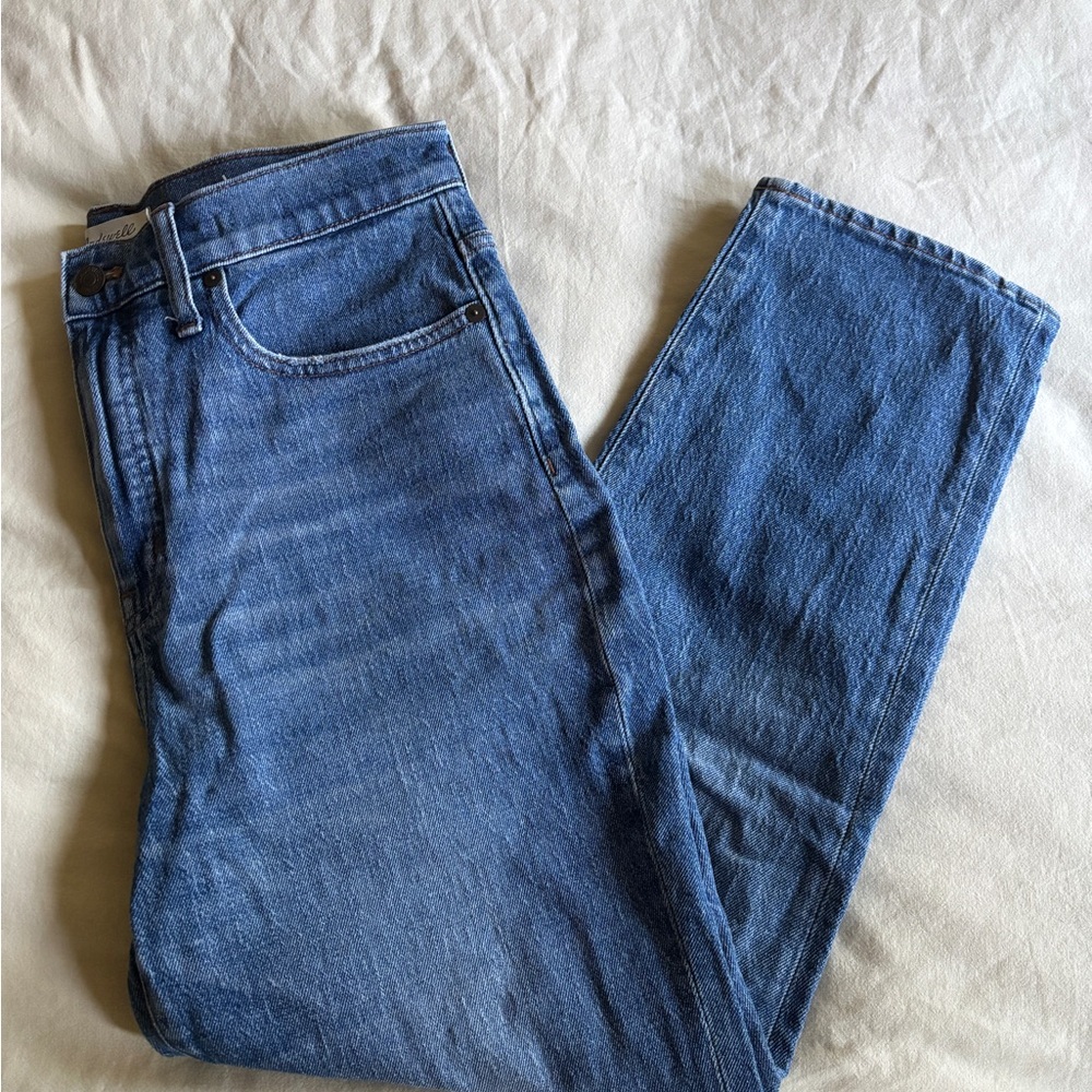 Madewell Classic Straight Blue Denim Jeans